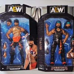AEW Unmatched Collection Action Figures - Black and Red